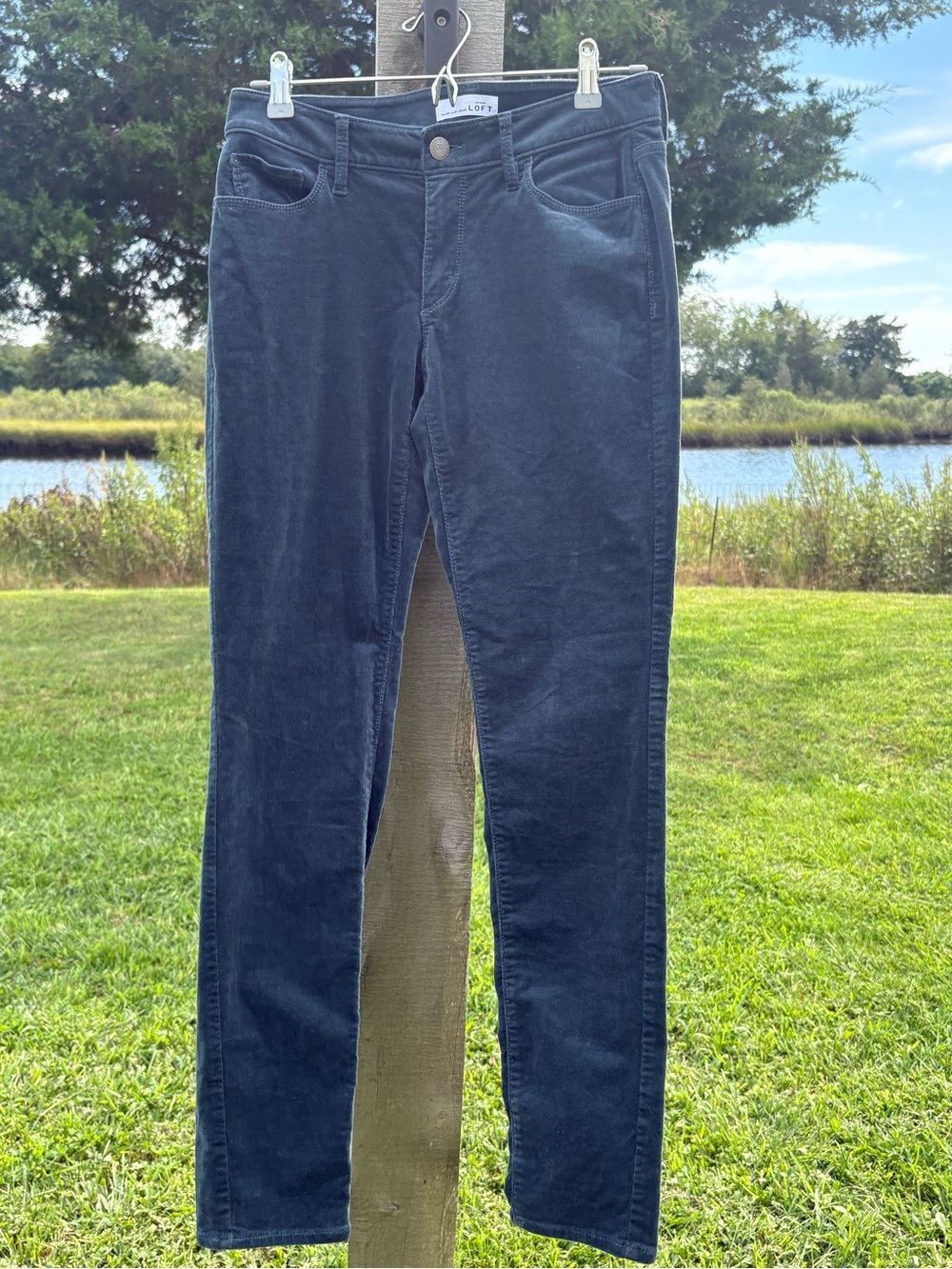 LOFT Cury Skinny Lightweight Corduroy Pants Size 26
